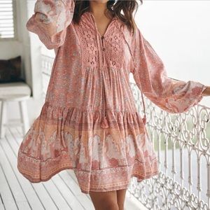 Jaase | Swan Lake Sparrow Dress In Peony Pink